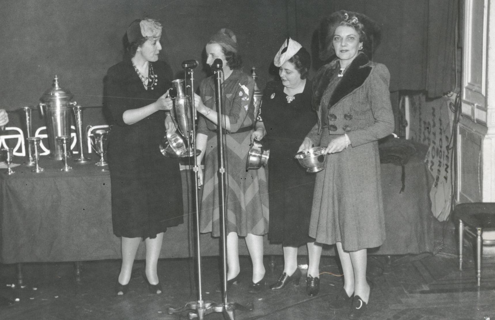 L to r: Margaret Wagar, Olive Peterson, Adelaide Neuwirth and Lottie Zetosch