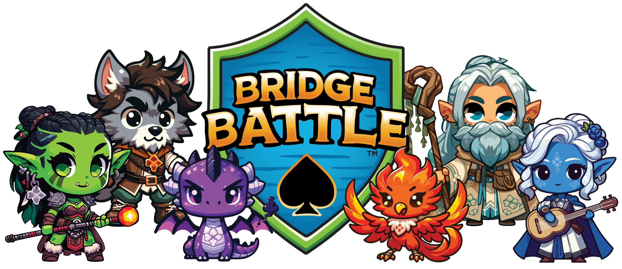 brigdebattle logo with characters