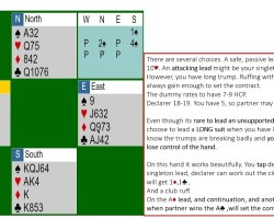 "Think Bridge" and outside the box on opening leads "Think Bridge" and outside the box on opening leads